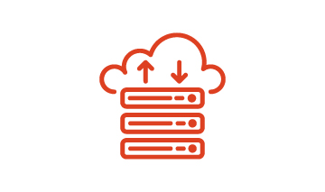 icona cloud e database
